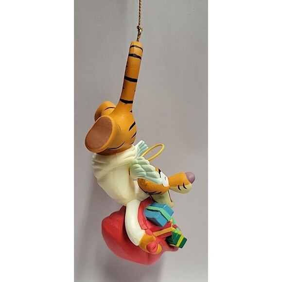 Vtg Disney Grolier Christmas Ornament Winnie the Pooh Tigger Angel 009903 - Picture 5 of 5